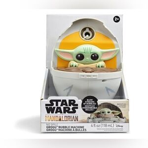 NEW STAR WARS GROGU BUBBLE MACHINE, includes bubble solution